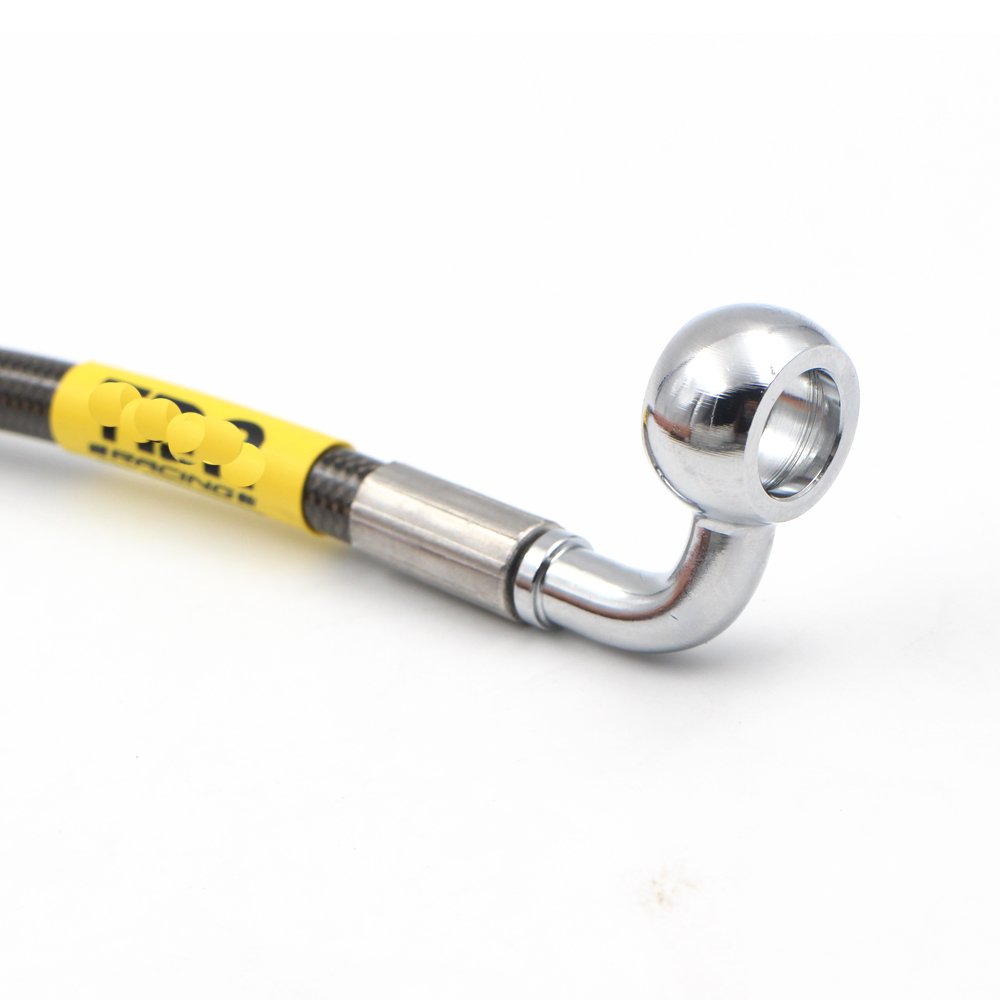 DOT Approved 10mm Banjo Chromium Plating Stainless Steel Braided Brake Cable New Hydraulic Universal Brake Oil Pipe Line Hose