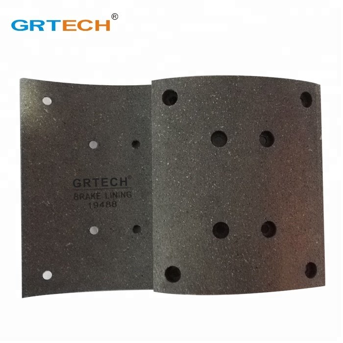 19488 Non-asbestos Truck Brake Lining With Rivets for MAN and Mercedes