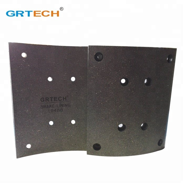 19488 Non-asbestos Truck Brake Lining With Rivets for MAN and Mercedes