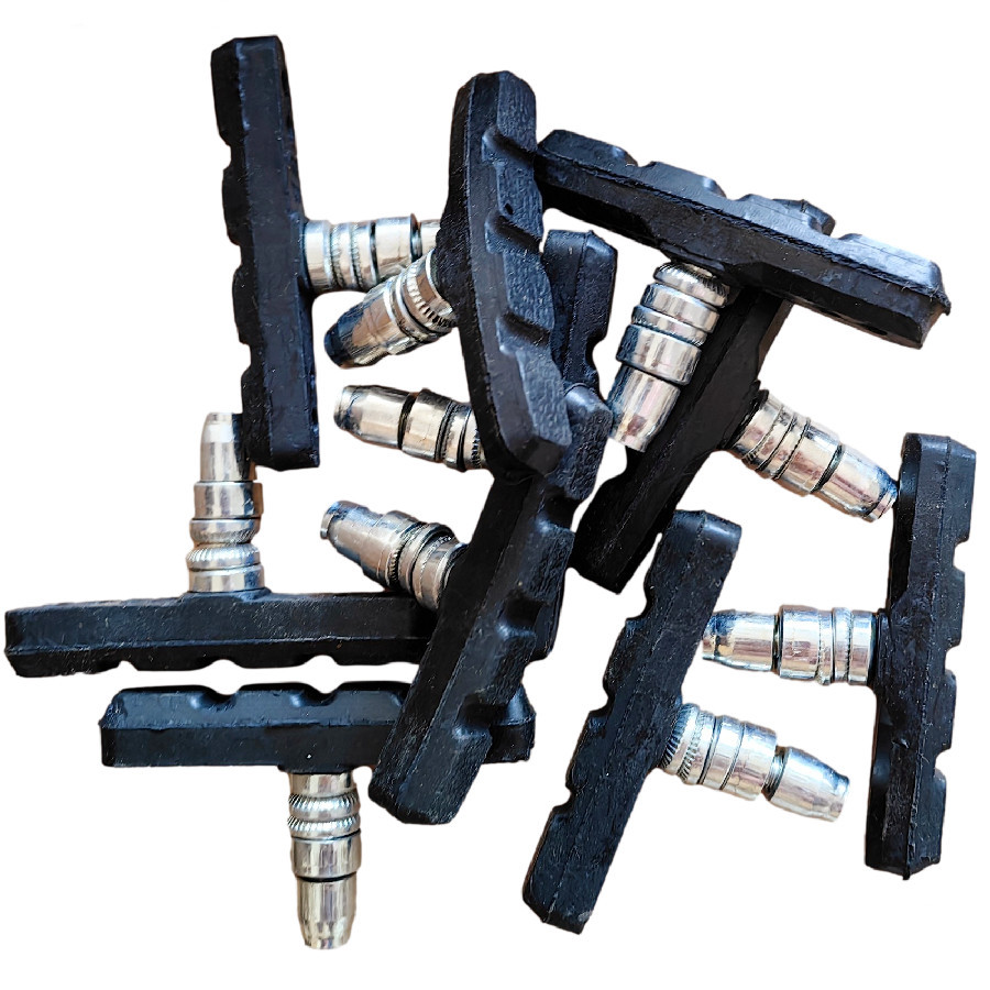 60mm/70mmMountain Bike Road Bicycle Braking V-Brake Pads Blocks Holders Durable Rubber Shoes