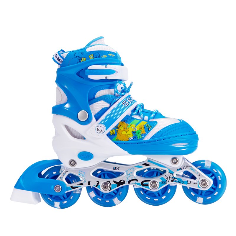 Factory Supply Fitness Light up Wheels Kids Adjustable Inline Skates comfort Roller Skates 4 Wheels Flashing Roller Patines