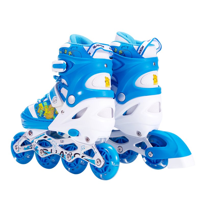 Factory Supply Fitness Light up Wheels Kids Adjustable Inline Skates comfort Roller Skates 4 Wheels Flashing Roller Patines
