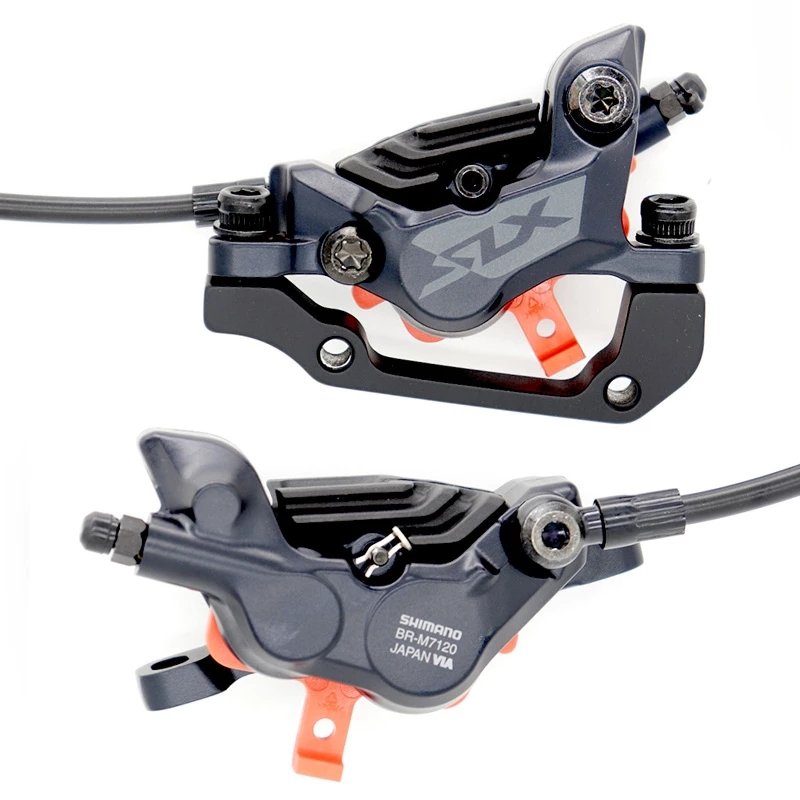 Shimano SLX M7120 4 Piston M7100 2 Piston Hydraulic Disc Brake Set for Mountain Bike MTB Brake 800/900/1500/1600mm Left & Right