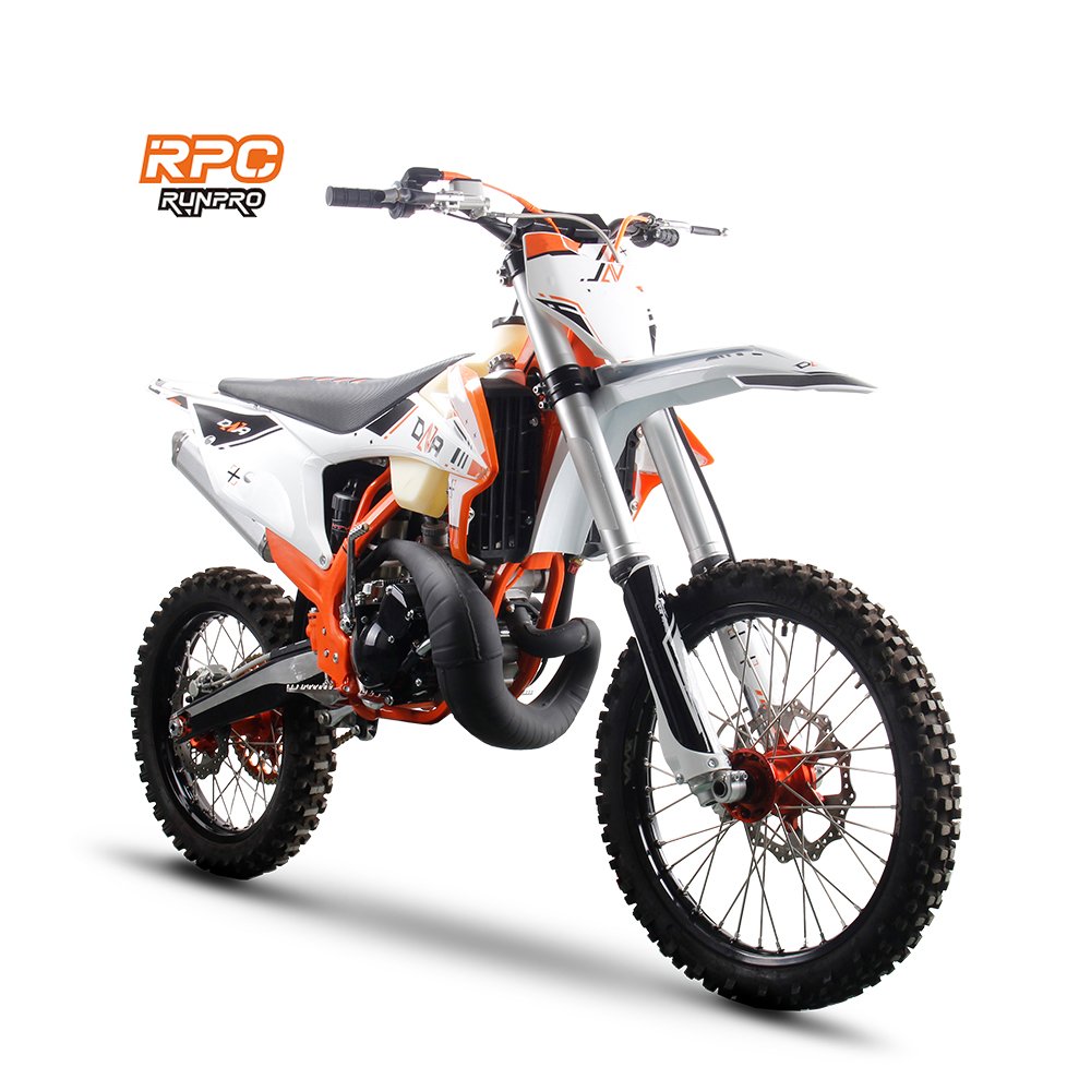 RunPro K1M 21/18 Supermoto 250cc 2 Stroke Pit Bike Water Cooled Road Bike Chain Drive GP Moto Dirt Riding Chinese ZS190 Bike