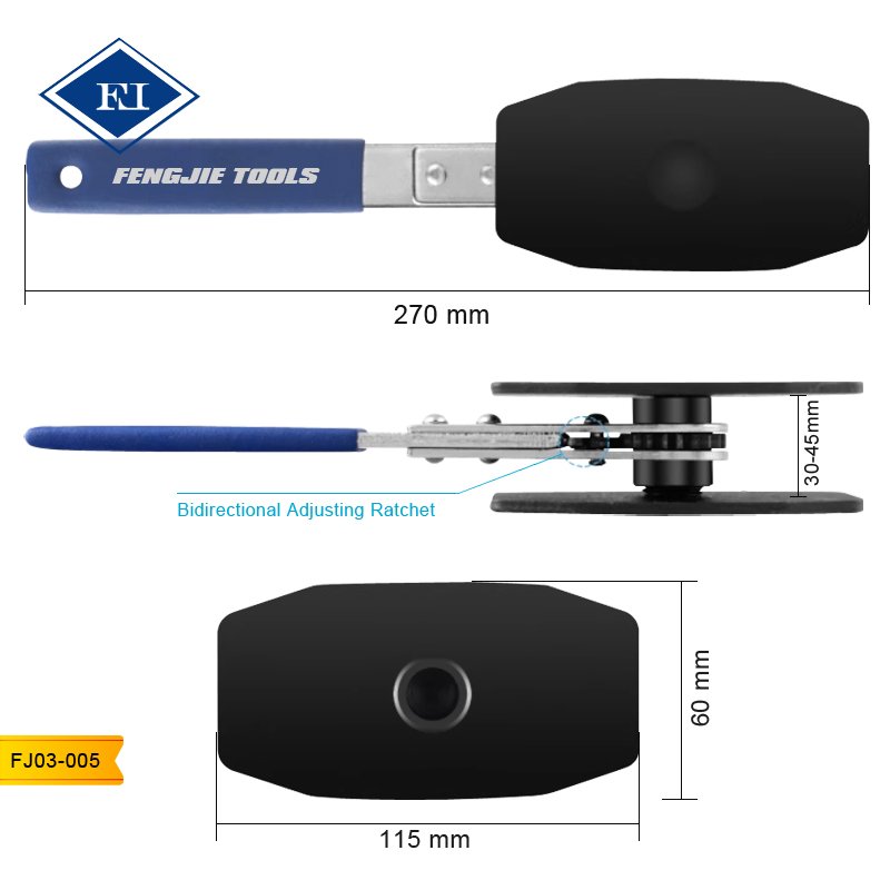 Auto Ratchet Brake Piston Caliper Spreader Tool Brake Caliper Wrench Brake Piston Caliper Single Twin Quad Pistons Install Tools