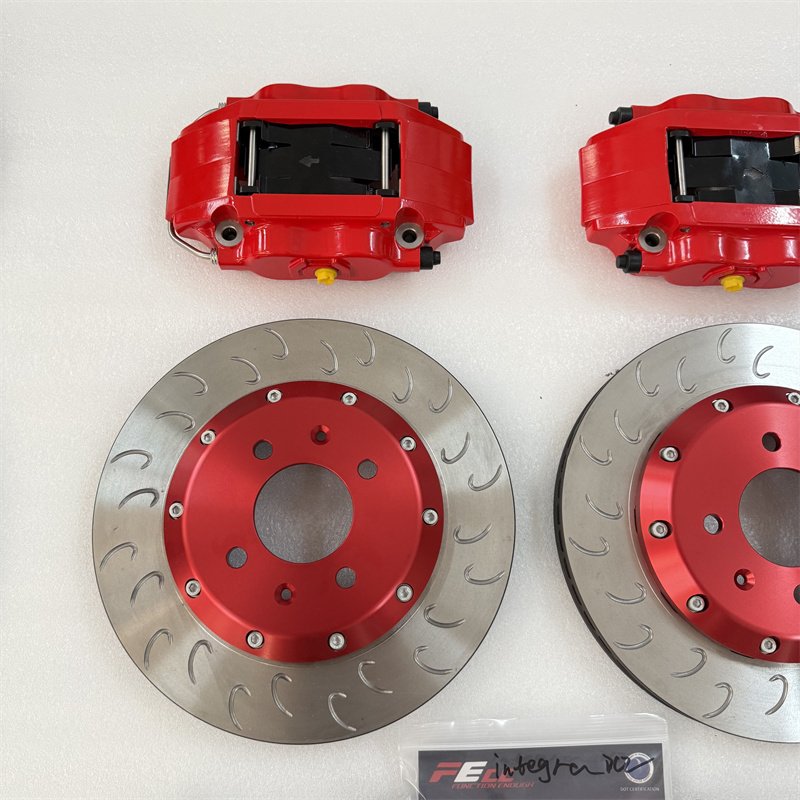 Jekit New 4-Pots Brake Caliper 285x24mm Red Bell for Honda Integra DC2