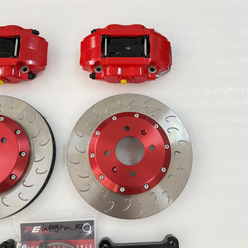 Jekit New 4-Pots Brake Caliper 285x24mm Red Bell for Honda Integra DC2