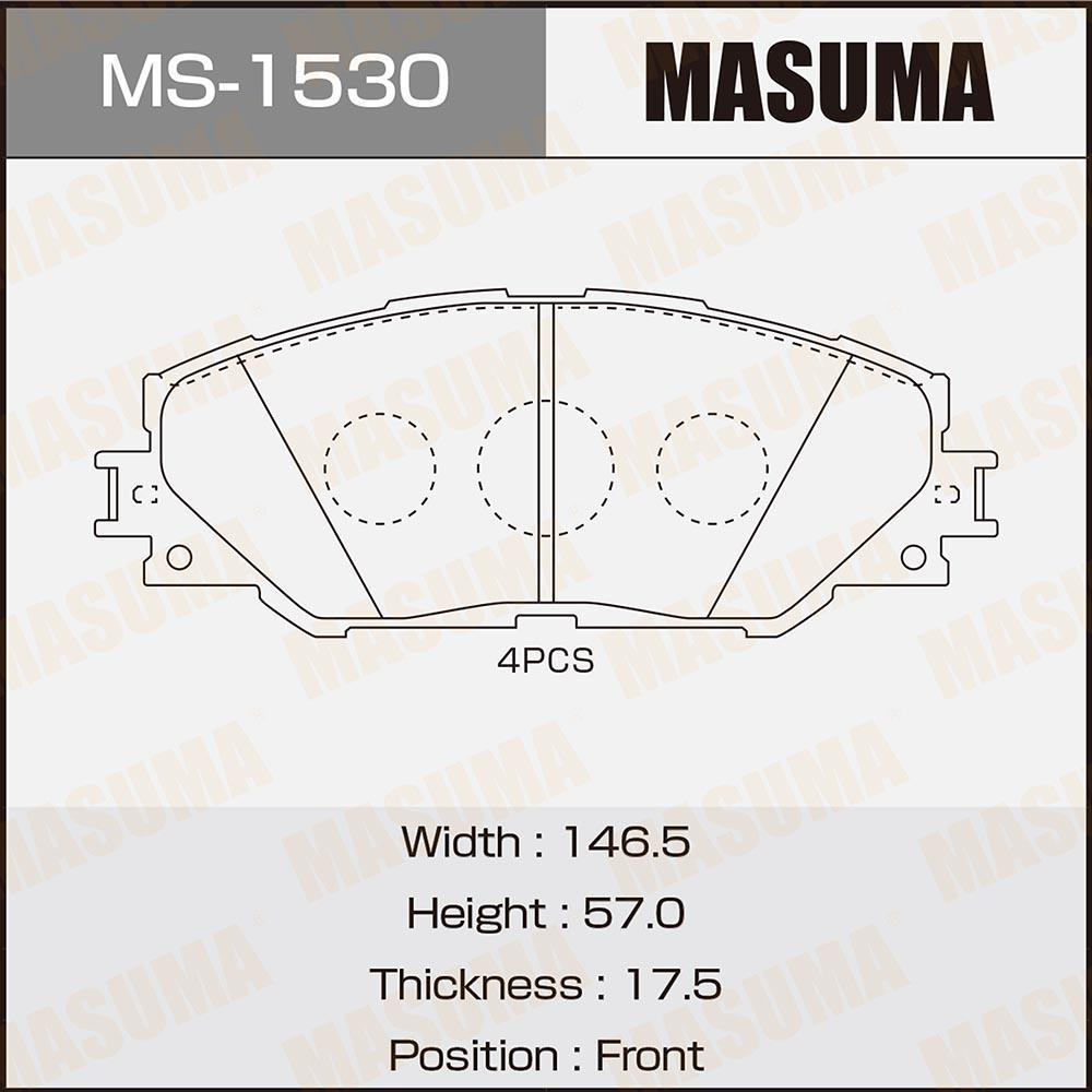 MASUMA China Factory Supplier Genuine Spare Parts Break Pad Disc Brake Assembly Car Brake Pad for Toyota for Rav 4