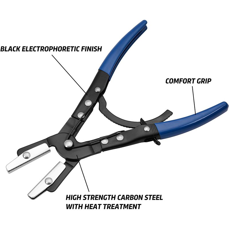 3-Pack Locking Ratcheting Hose Pinch off Pliers 8\" 10\" 12\" for Automotive Radiator Fuel Coolant Lines Vehicle Tools