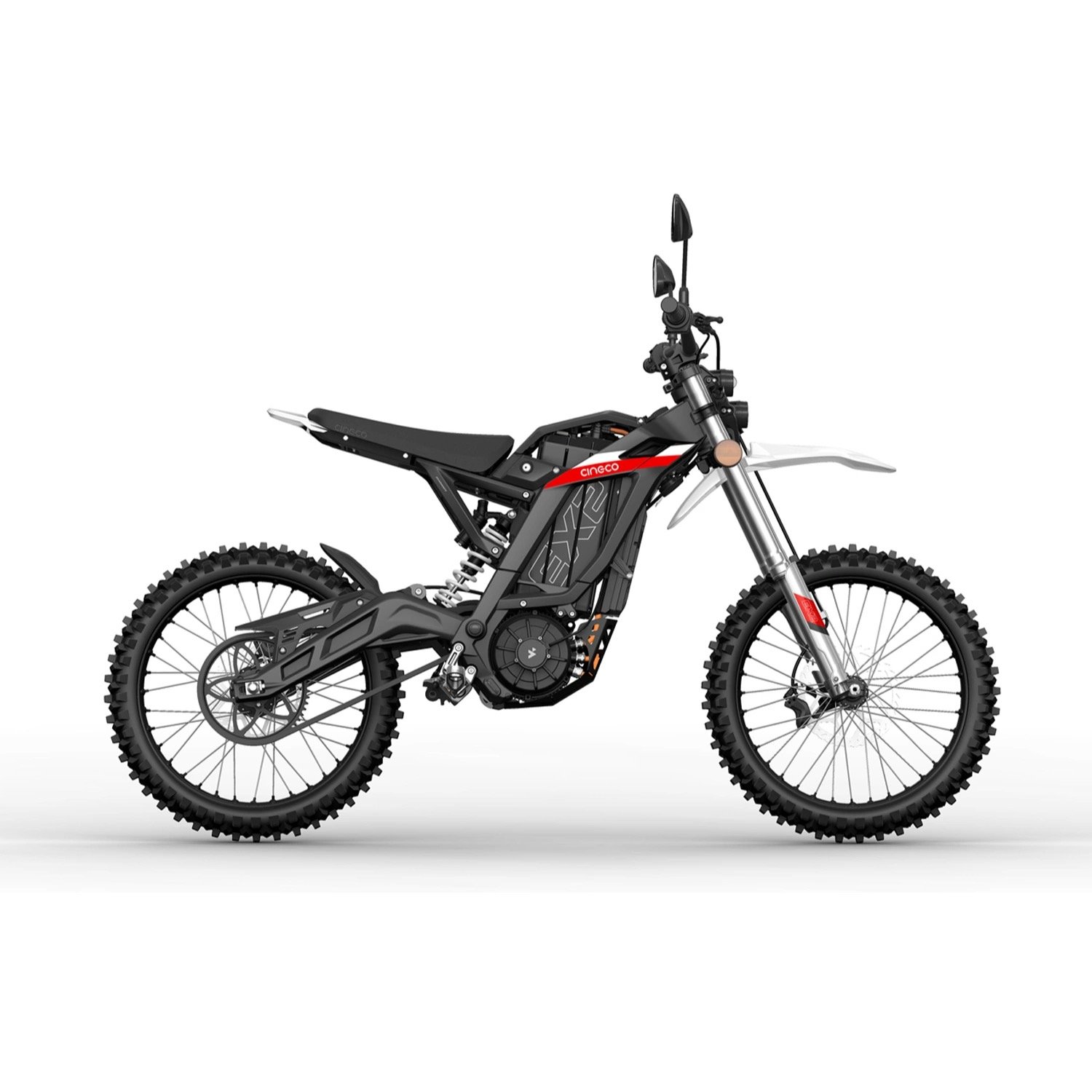 2025 New Model Cineco Ex2 Electric Dirt Bike 74V 32ah Electric Bike Motorcycle