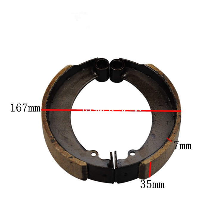 Motorcycle Spare Parts Tricycle Brake Shoes 180mm 220mm RICKSHAW Zapatas De Freno