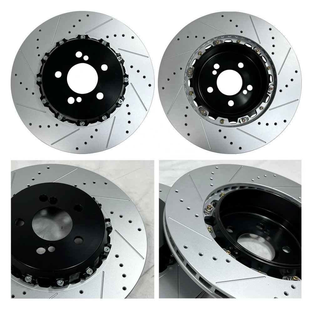 Competition Two -Picec Brake Disc Ventilated Perforated for BMW M3 G20 G80 G28 M4 G22 G82 OE#34208093729/34208093730