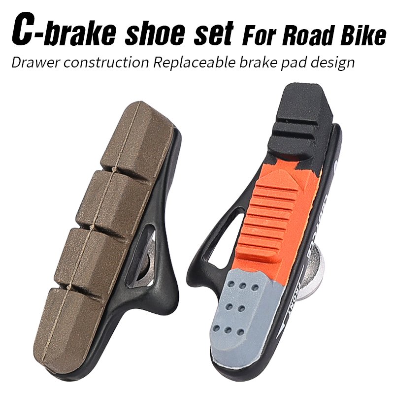 Lebycle Lightweight High-Performance Racing Matte Finish MTB Road Bike Brake Shoe C-Brake Caliper Pad for Carbon Fiber Ring