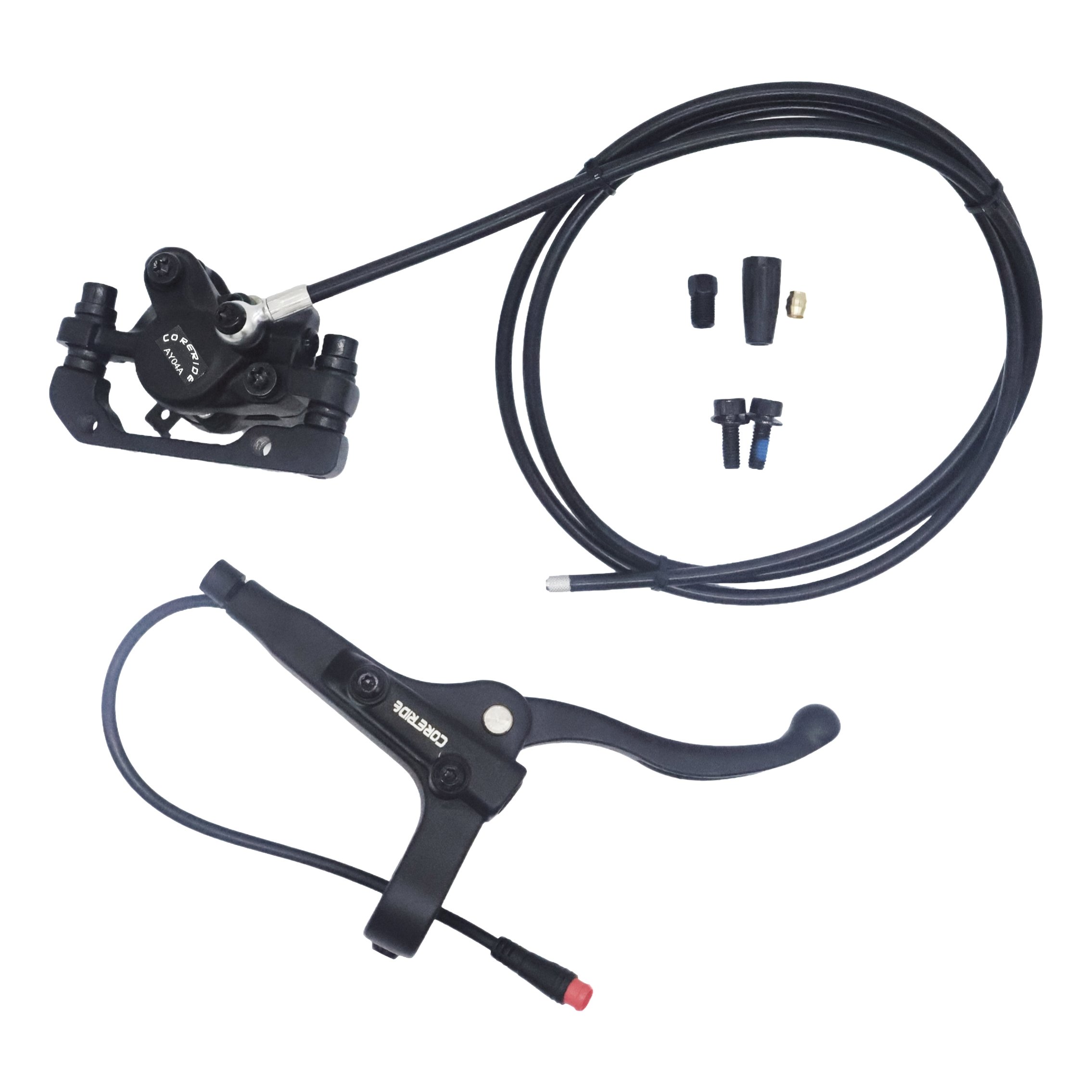 Electric Scooter Parts Scooter Hydraulic Disc Brake Kit Bilateral Piston Hydraulic Brake Left Right Brake Caliper Optional