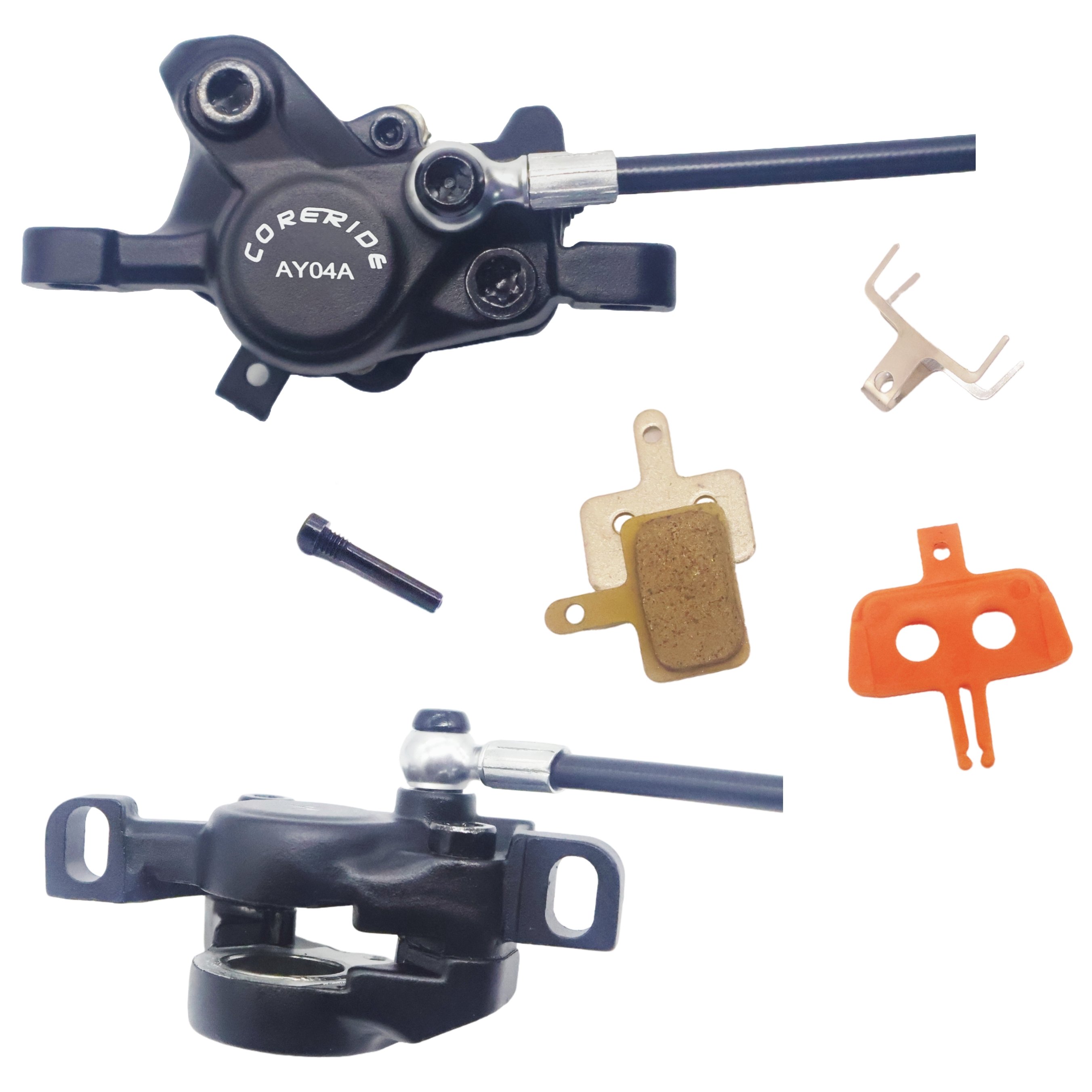Electric Scooter Parts Scooter Hydraulic Disc Brake Kit Bilateral Piston Hydraulic Brake Left Right Brake Caliper Optional