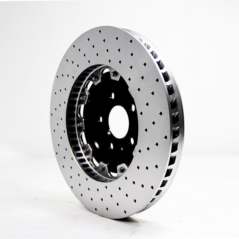 High Quality Custom Auto Parts High Carbon Alloys 2-Piece Brake Rotor Disc for Audi A6 Allroad OE# 4K0615301g