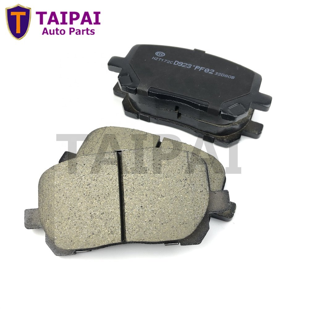 Top Quality Ceramic Car Disk Brake Pad Factory Supplier D923 D2217 04465-44050 04465-02080 MATRIX COROLLA Brake Pads for TOYOTA
