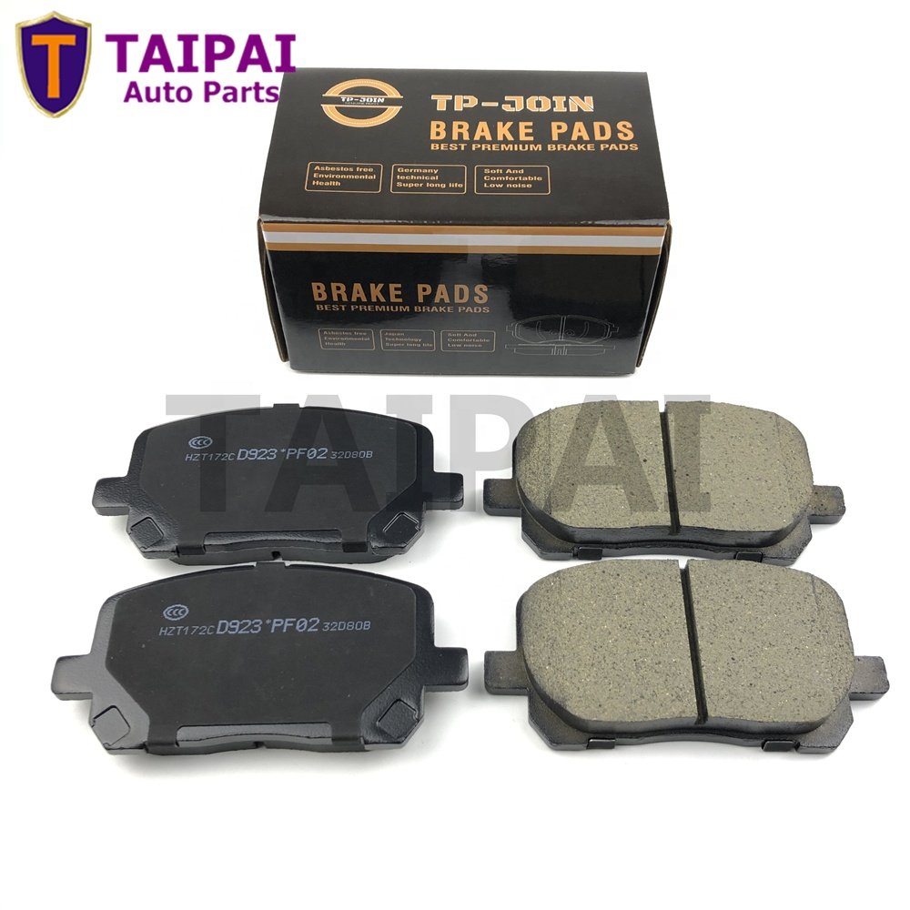 Top Quality Ceramic Car Disk Brake Pad Factory Supplier D923 D2217 04465-44050 04465-02080 MATRIX COROLLA Brake Pads for TOYOTA