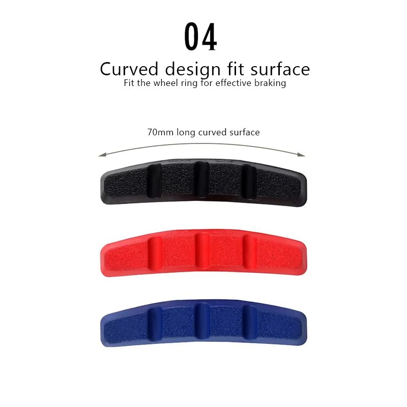 Bicycle Durable Rubber V Brake Holder Pads Shoes Blocks Rubber Pad Wear Resistant Road Bike Brake Shoe