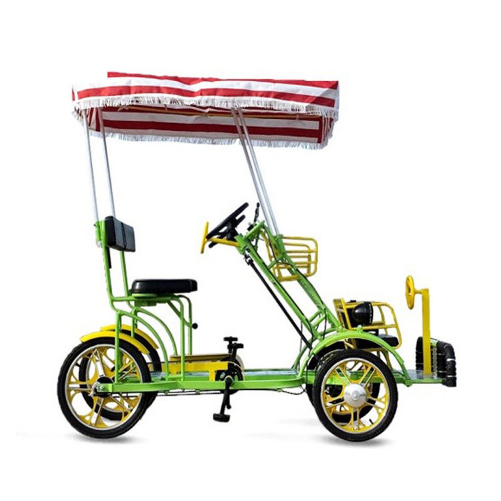 J Quadricycle Road tandem Four Wheel Bike for Family Sale
