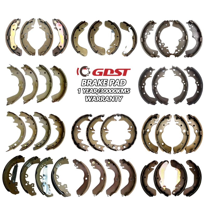 GDST One Year Warranty Automotive Brake System Truck Brake Shoes Manufacture for Mitsubishi Isuzu Hino Toyota Pickup Hilux