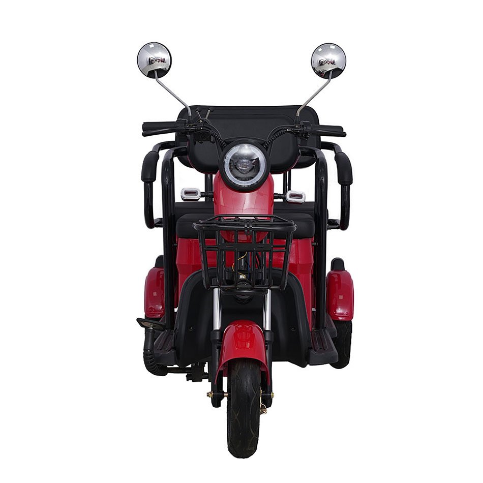 Solid and Durable Adults Motorized Tricycle Kick Scooter Two People Tricycle