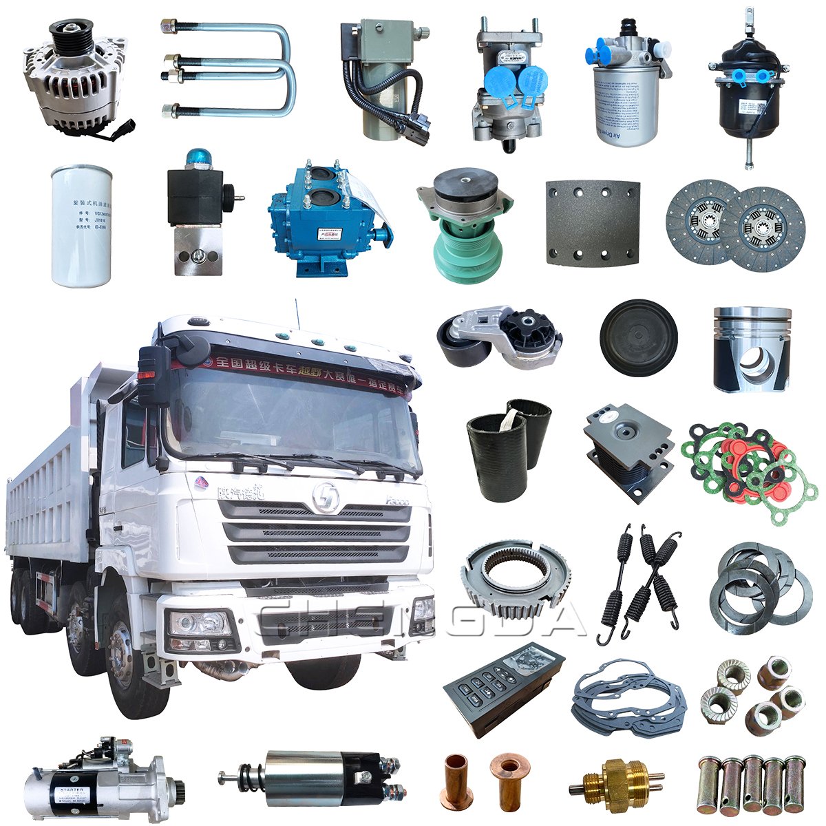 Wholesale Howo 371hp Dump Truck Tractor Truck Parts Accessories for Sale