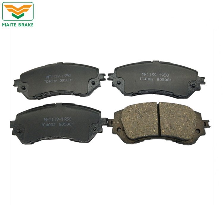 China Wholesale Auto Front Ceramic Brake Pad D1950 for Toyota Yaris / VIOS Saloon 04465-09020
