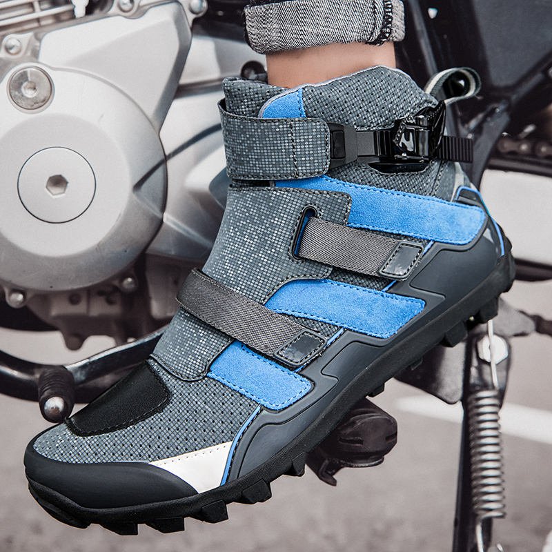 High Quality Super Cycle Trainers Sneakers Bicycle Racing Ride Boots Genuine Leather Motorcycle Rider Mountain Bike Riding Shoes