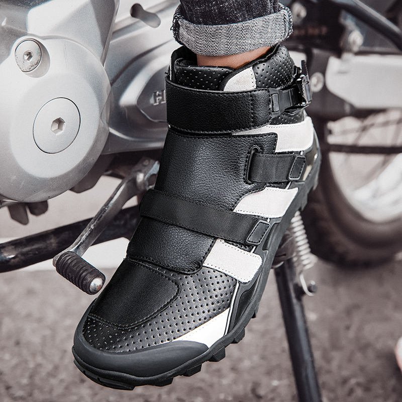 High Quality Super Cycle Trainers Sneakers Bicycle Racing Ride Boots Genuine Leather Motorcycle Rider Mountain Bike Riding Shoes