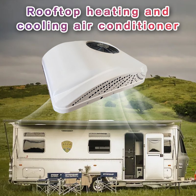 12V 24V Warm and Cool Roof Mounted Parking Air Conditioning for Rv Trucks 24V Air Conditioner