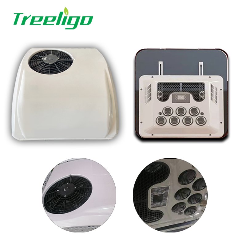 12V 24V Warm and Cool Roof Mounted Parking Air Conditioning for Rv Trucks 24V Air Conditioner