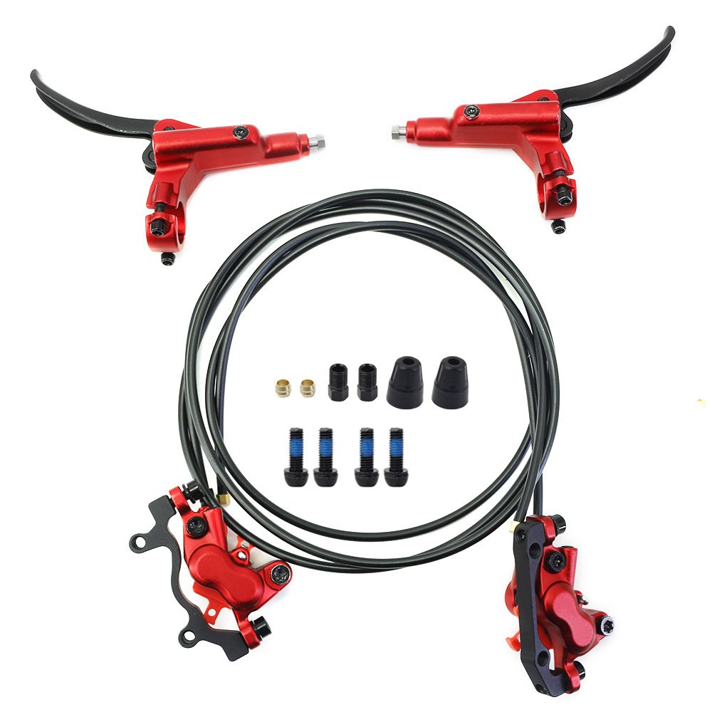 Hot Sales 4 Piston Oil Brake Kit Internal Routing Forged Alloy Lever Caliper Metal Pads MTB Hydraulic Brake Disc