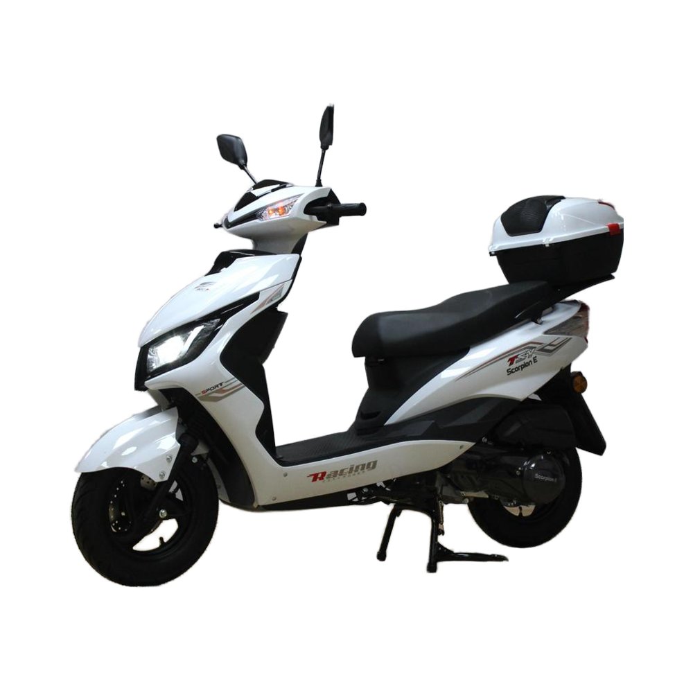 Factory Direct 125cc Gas Scooter With Pedals 4 Stroke Engine Disc and Drum Brake Quality Gasoline Scooter