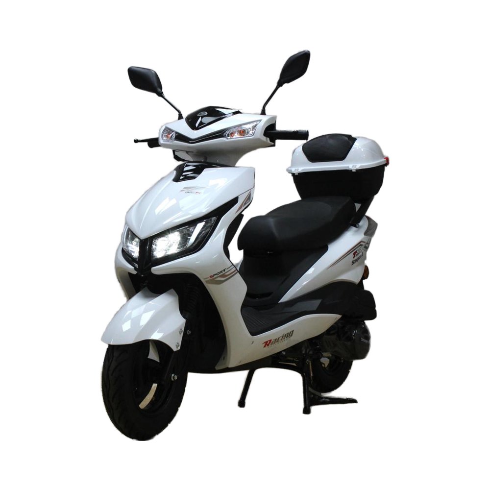 Factory Direct 125cc Gas Scooter With Pedals 4 Stroke Engine Disc and Drum Brake Quality Gasoline Scooter