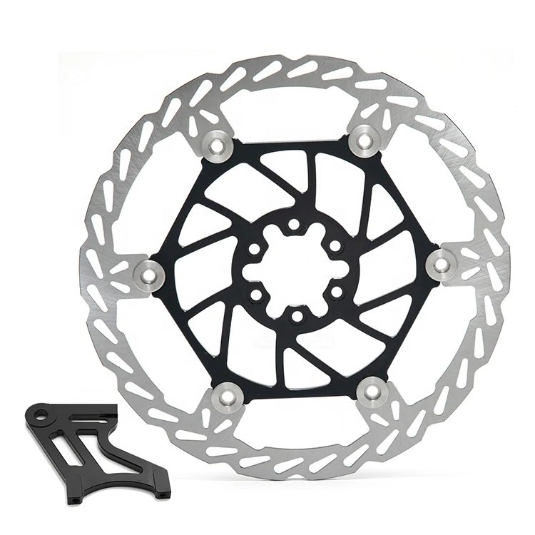 Custom 250mm Oversize Floating Front Rear Brake Disc with Bracket for Sur-ron Light Bee X Segway X160 X260