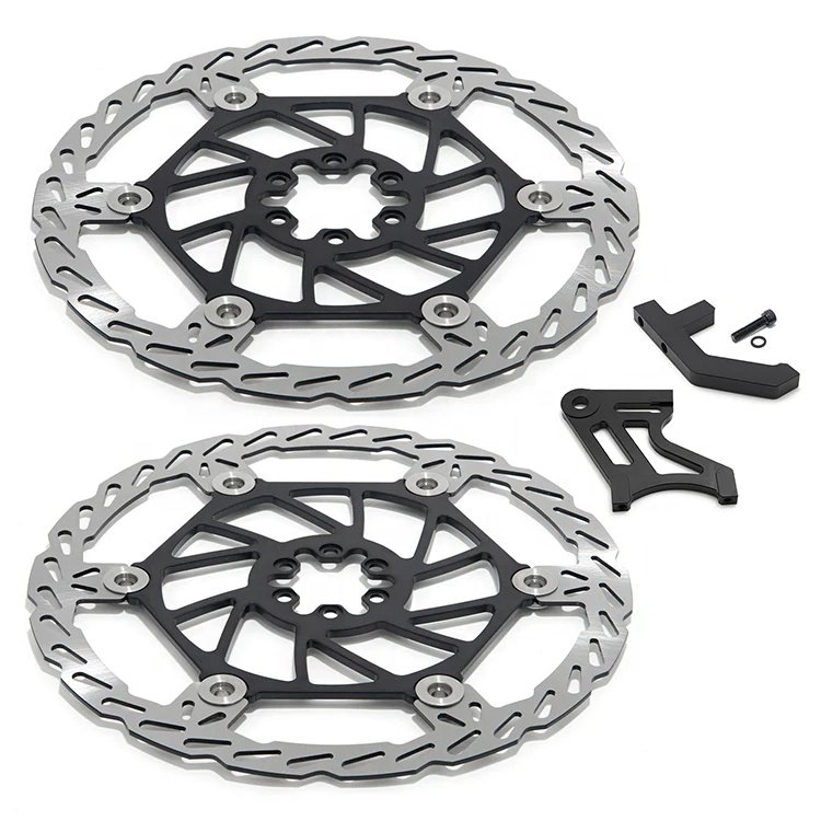 Custom 250mm Oversize Floating Front Rear Brake Disc with Bracket for Sur-ron Light Bee X Segway X160 X260