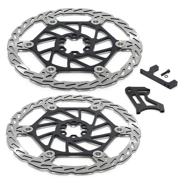Custom 250mm Oversize Floating Front Rear Brake Disc with Bracket for Sur-ron Light Bee X Segway X160 X260