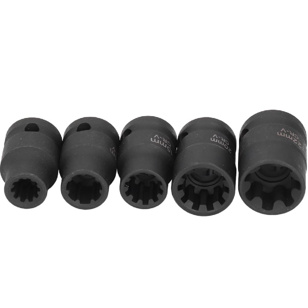 5 Pcs Brake Caliper Socket Special Sleeve Auto Repair Maintenance Accessories Easy to Use Pad Screw Removal Tool