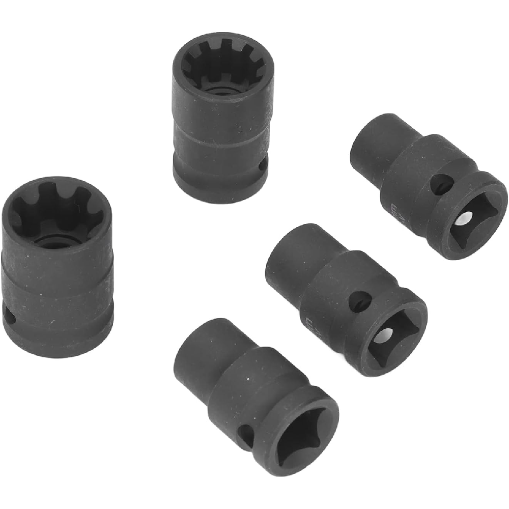 5 Pcs Brake Caliper Socket Special Sleeve Auto Repair Maintenance Accessories Easy to Use Pad Screw Removal Tool
