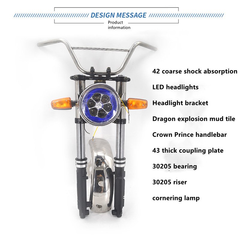 Electric Three-four-wheeler Power System Brushless DC Motor Shaft Power System Drum Brake Front Damping 400-12 Hub