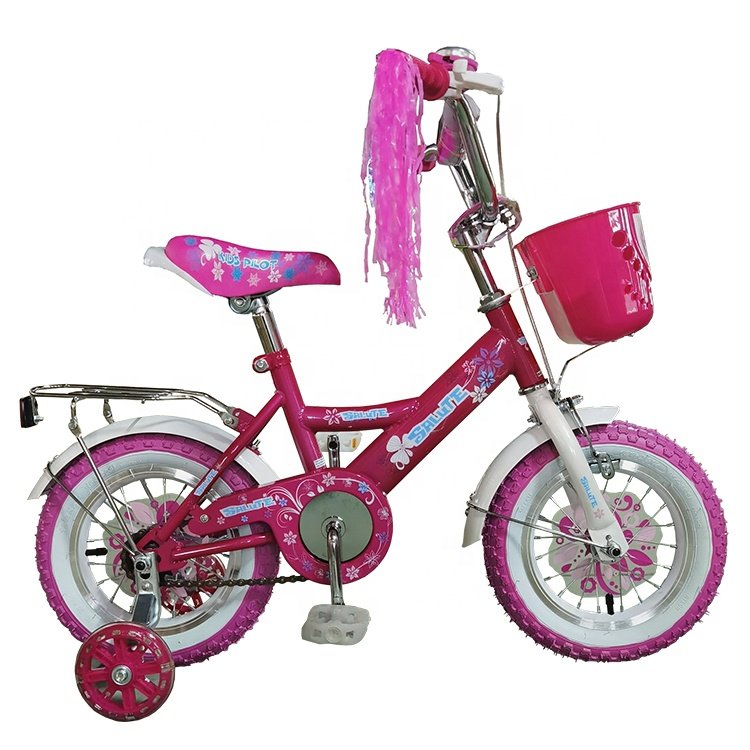 Beautiful Girls Nice pink 16 Inch Kids Bike Children Bicycle Jiangsu Factory Kids Bicycle with Front Basket and Colored rainbow