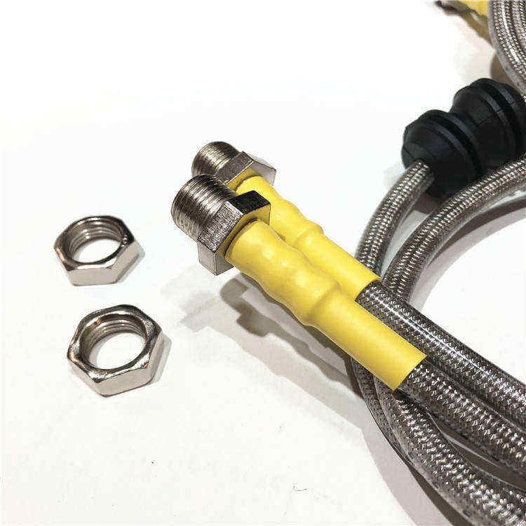 Stainless Steel Braided Brake Pipe Hose Is Used for Automobile Modified Caliper Steel Throat Brake Oil Pipe