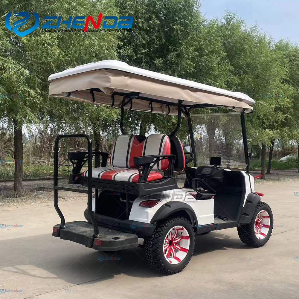 2025 Wholesale Golf Cart Electric Utility Vehicle Golf Cart 4 Seater Solar Powered Golf Cart Luxury/special Transportation