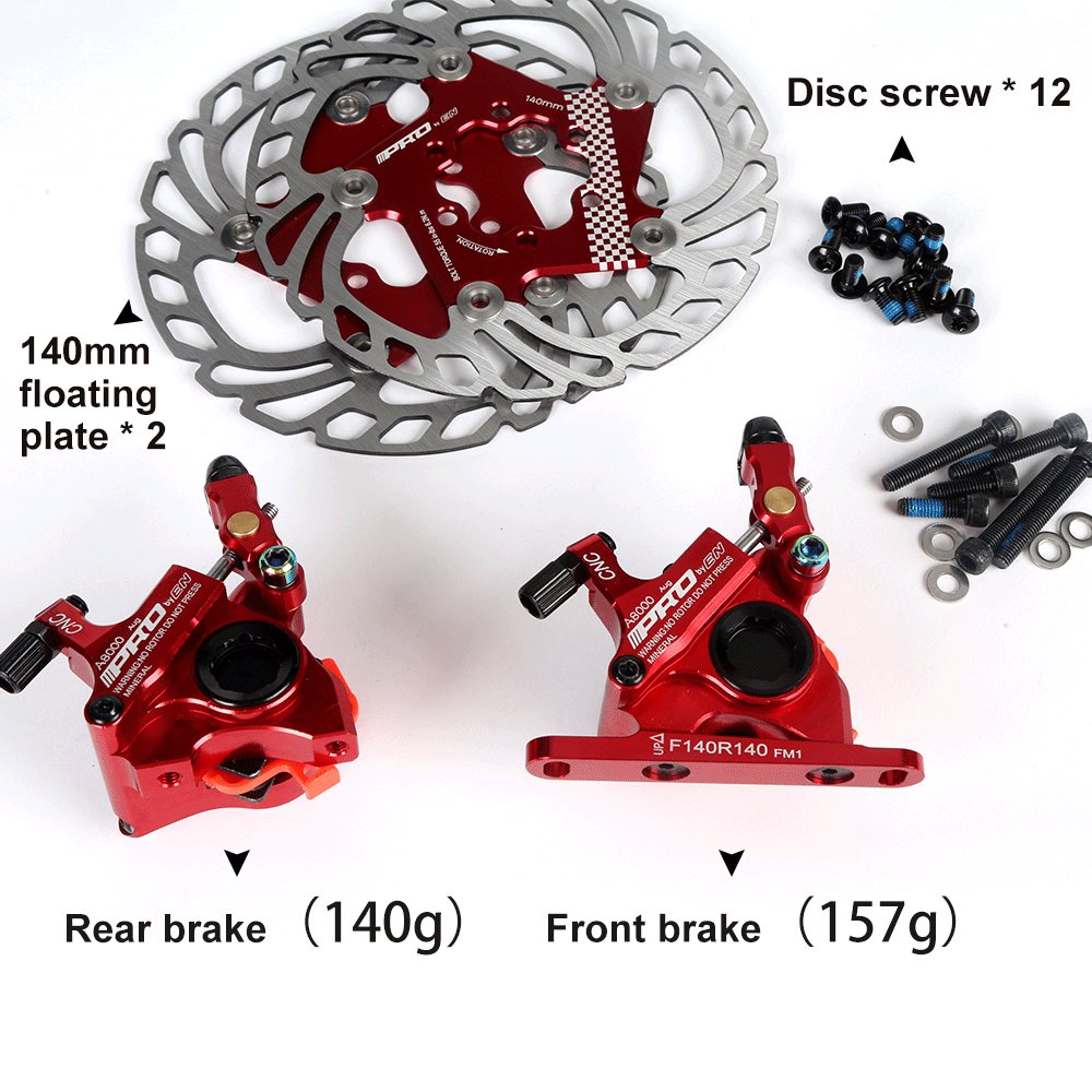 High Quality IIIPRO 140mm Road Bike CNC Wire Pull Double-Sided Drive Bicycle Hydraulic Disc Brake Caliper