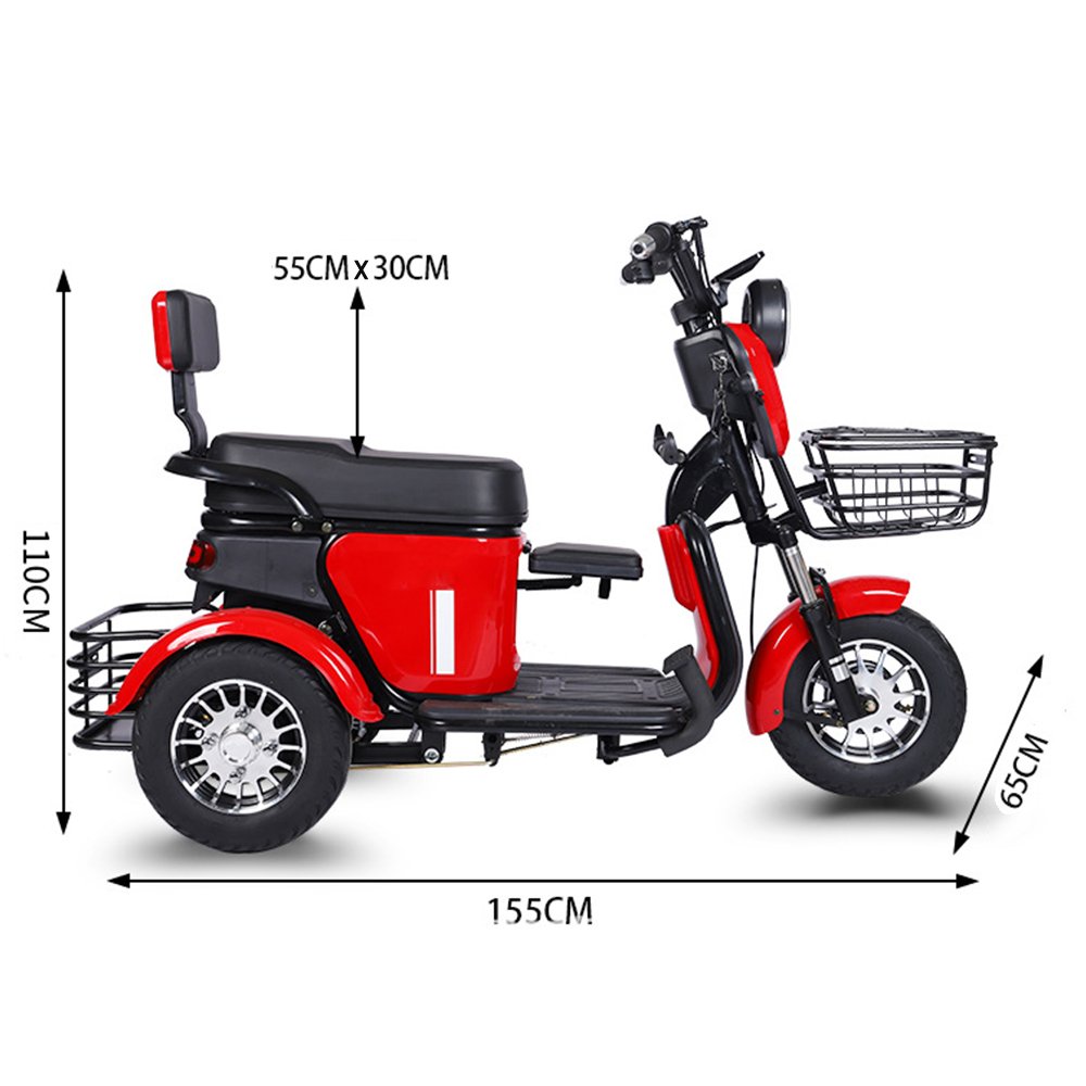 600W/800W Electric Tricycle for Lady Eld Poeple Tricycle Disable Tricycle