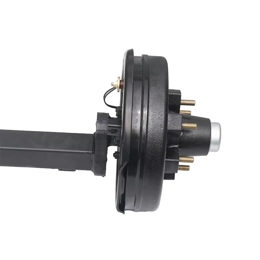China Factory 6000 lb Axle Parts Trailer Drop Axle With 12 Inch Electric Brake Drum