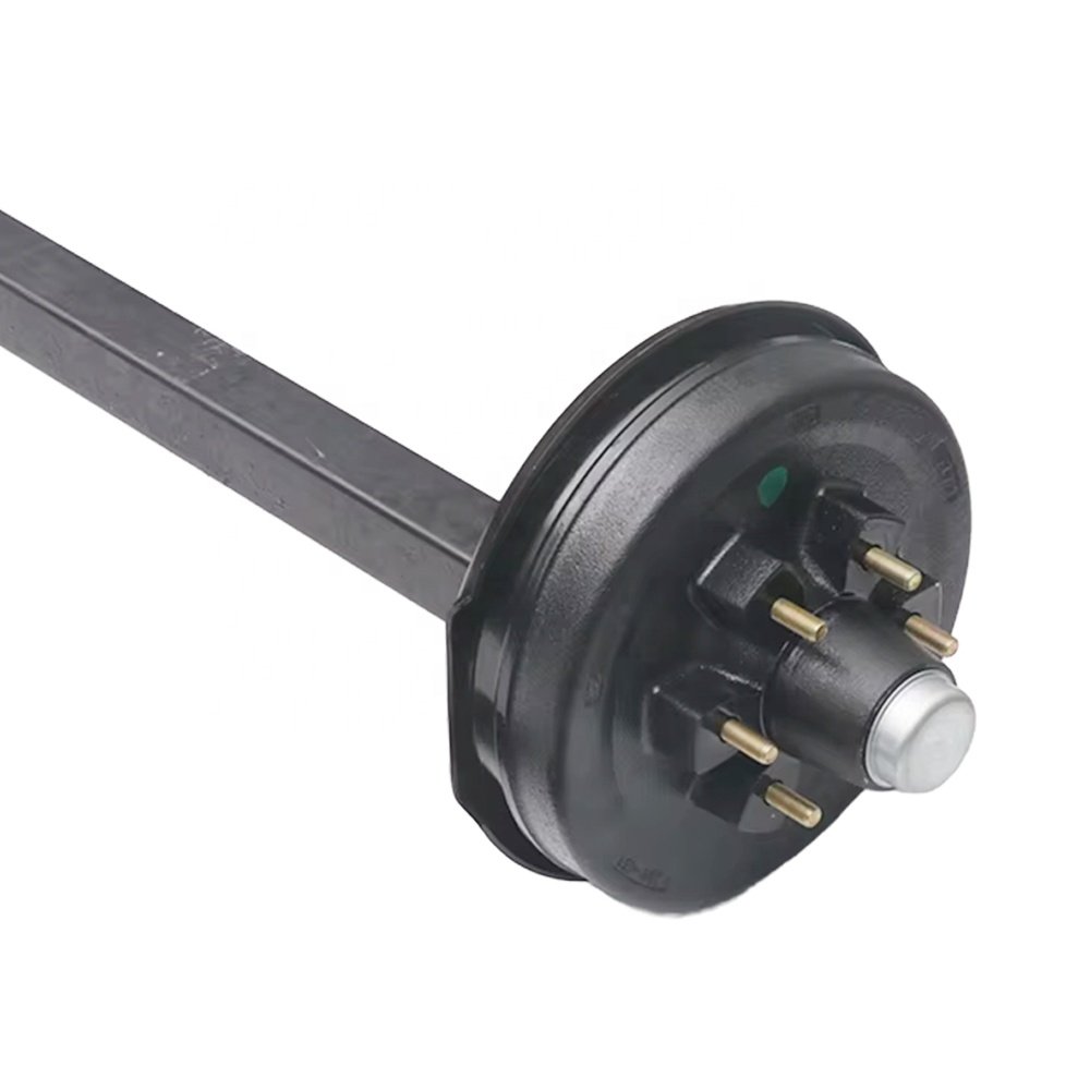 China Factory 6000 lb Axle Parts Trailer Drop Axle With 12 Inch Electric Brake Drum