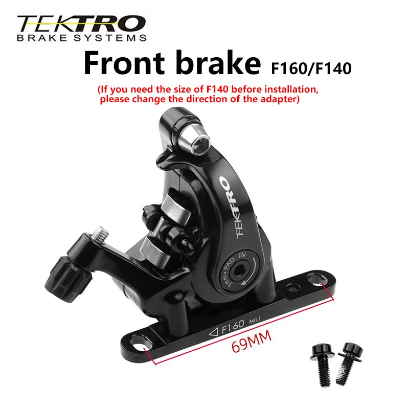 TEKTRO Road Bike Mechanical Disc Brakes MD-C550 Bilateral Brake Piston Pull-by-wire Brake Flat Mount Caliper Bicycle Accessories