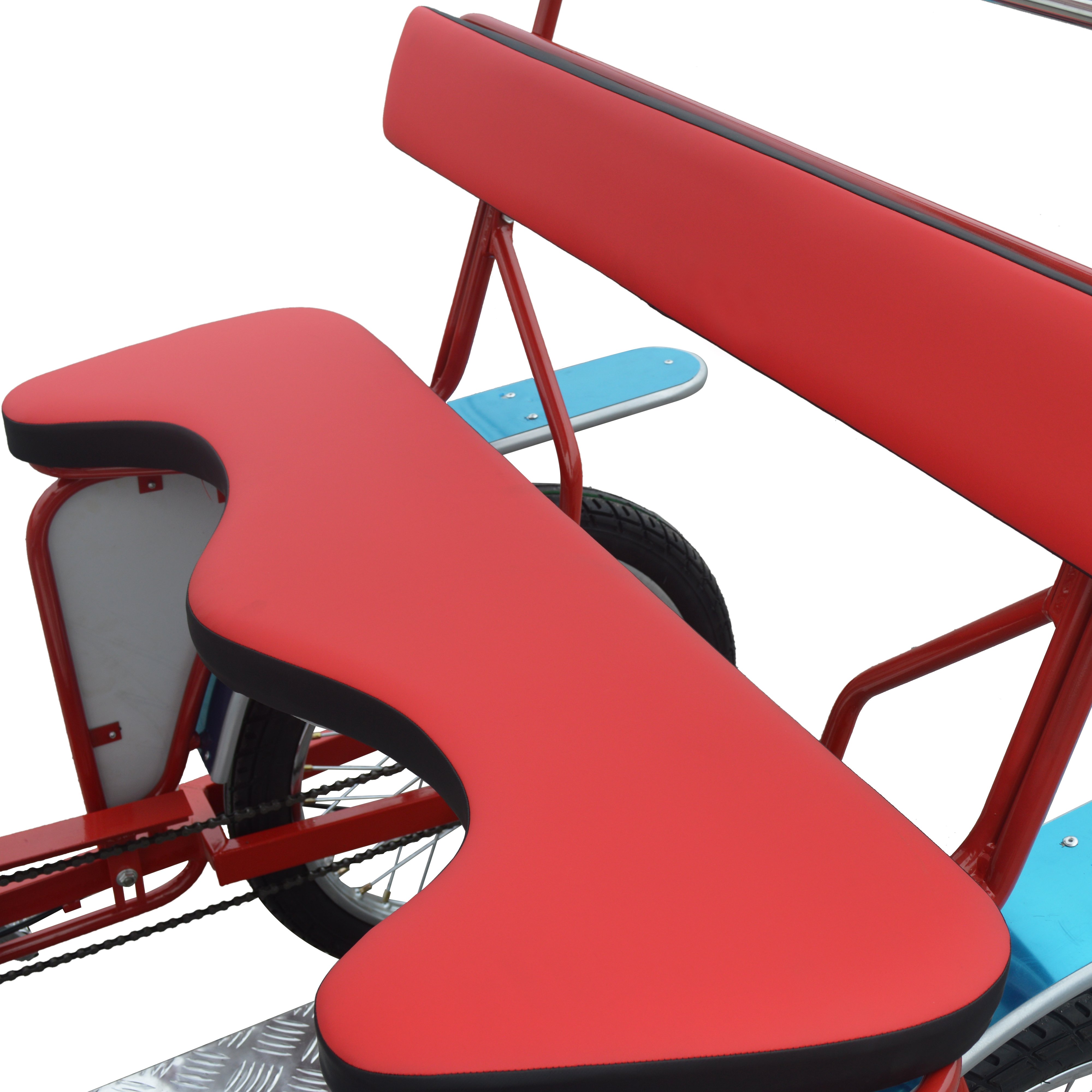 China Amusement Park Rides Cheap Pedal Go Kart Style Four Wheel Vehicle Family Fun Cycling Surrey Bike